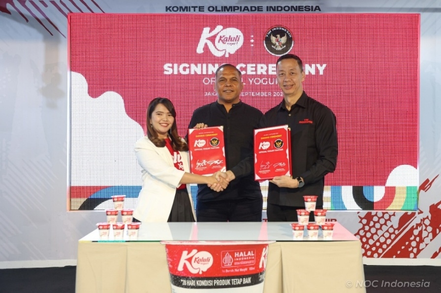 Kaluli Yogurt Jadi Yogurt Resmi Tim Indonesia Emas, Dukung Atlet di Asian Games 2026