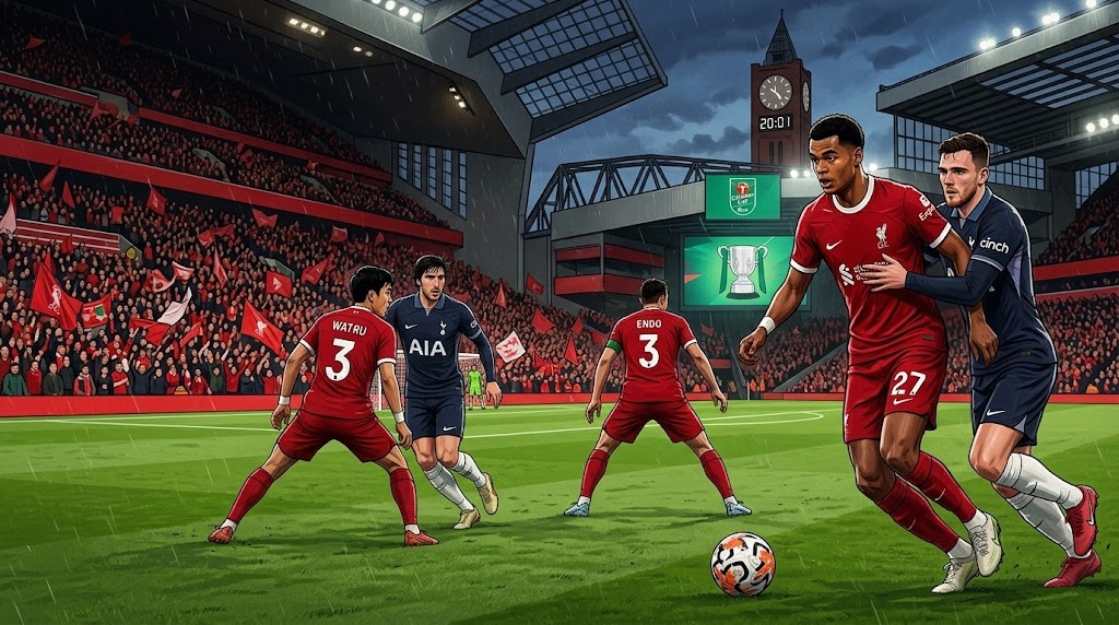 Prediksi Skor Liverpool vs Tottenham di Carabao Cup 16 September 2026