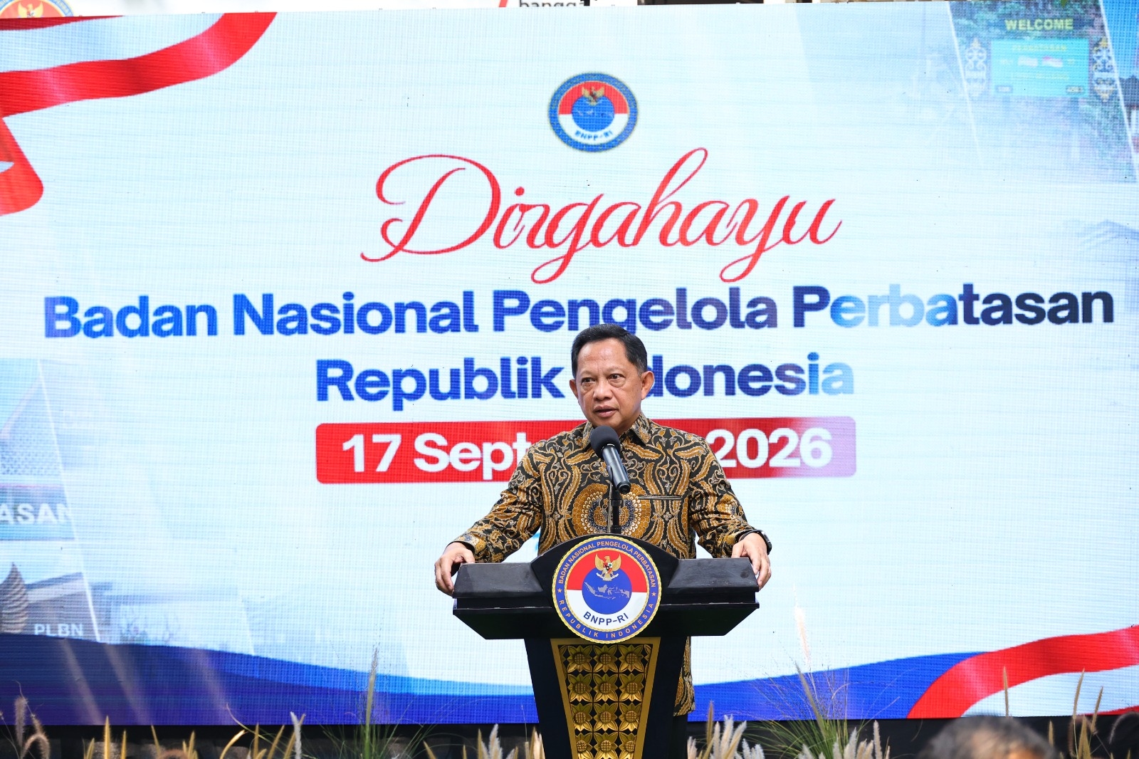 Peringati 16 Tahun BNPP, Tito Karnavian Tekankan Penguatan Koordinasi Pembangunan Perbatasan