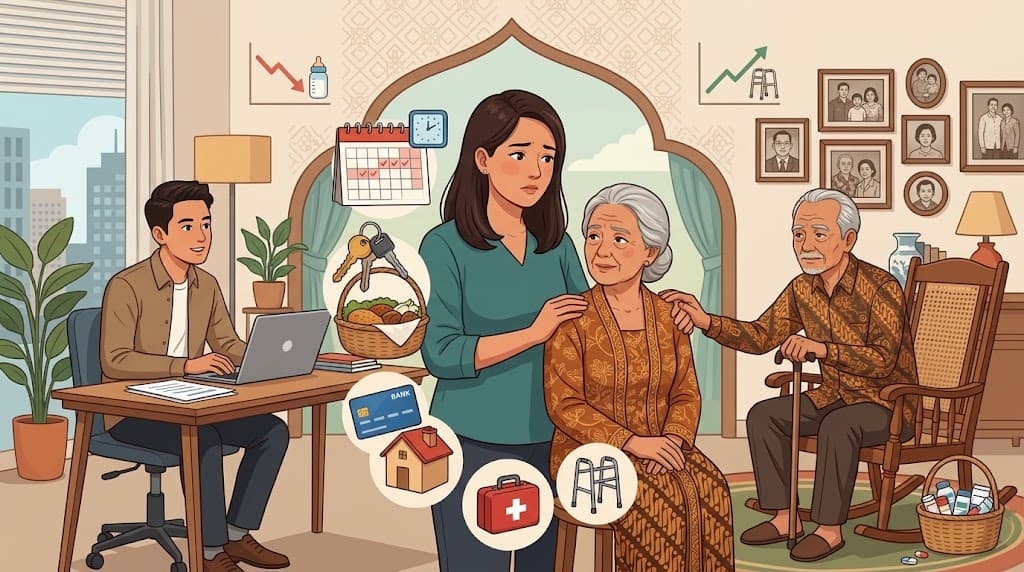 Jumlah Anak Semakin Sedikit, tapi Risiko Sandwich Generation Semakin Berat