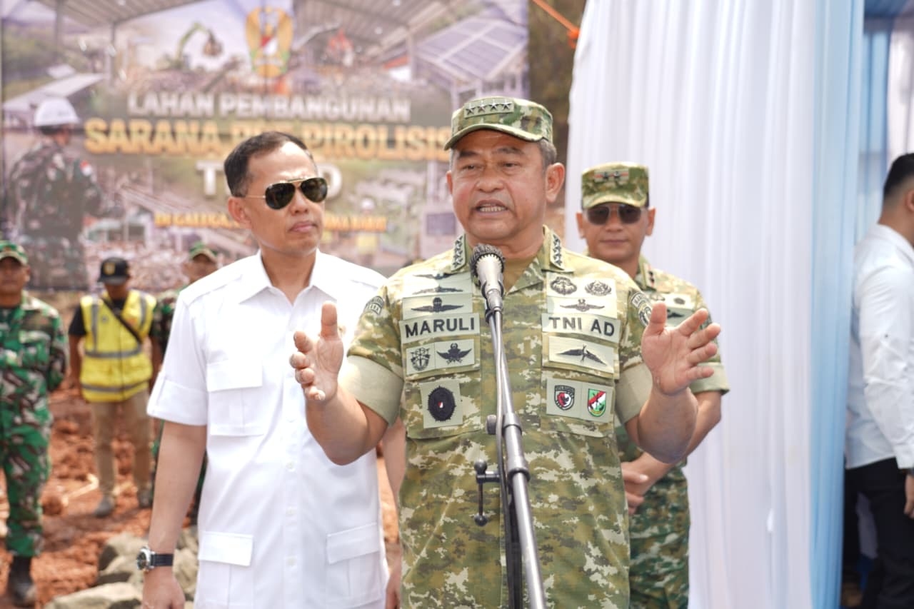Timbunan Sampah Galuga akan Diolah Jadi Solar, Kasad: Target Rampung Setahun