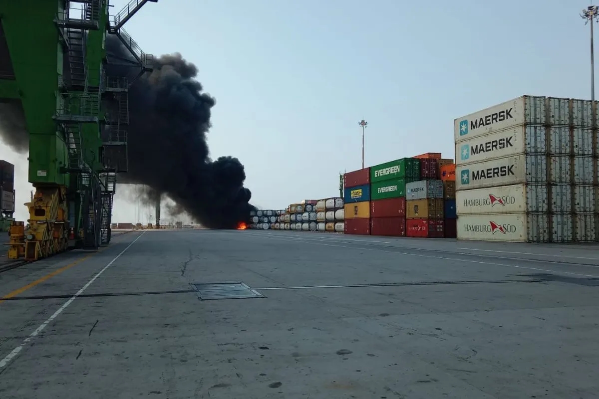 Polres Pelabuhan Tanjung Priok Dalami Penyebab Kebakaran di Terminal NPCT1