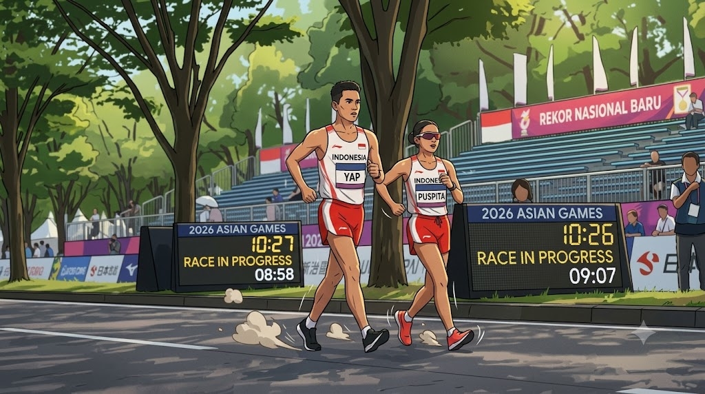 Dua Atlet Indonesia Pecahkan Rekor Nasional di Asian Games 2026