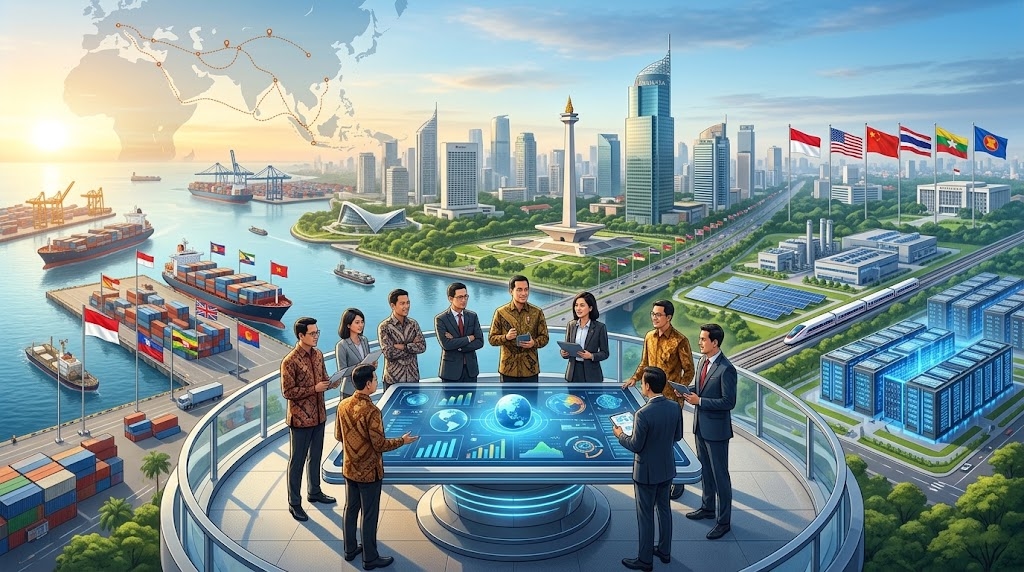 Indonesia Hadapi Perubahan Peta Ekonomi Global, Investasi dan Diplomasi Jadi Kunci Pertumbuhan