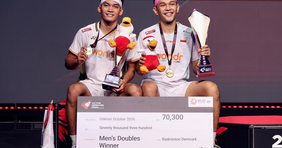 Denmark Terbuka: Tebus Kegagalan Asian Games, Fajar/Fikri Berdiri Di Puncak Podium Usai Redam Rival Serumpun