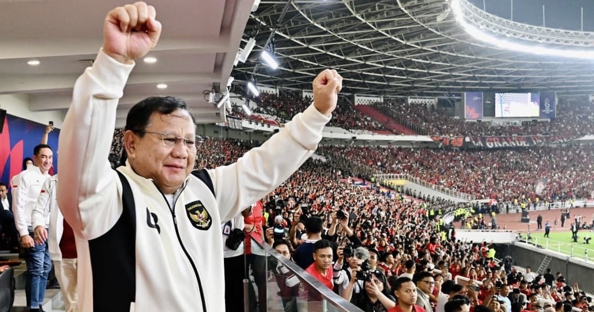 Prabowo Apresiasi Timnas Indonesia usai Juara FIFA ASEAN Cup: Contoh Semangat Pantang Menyerah