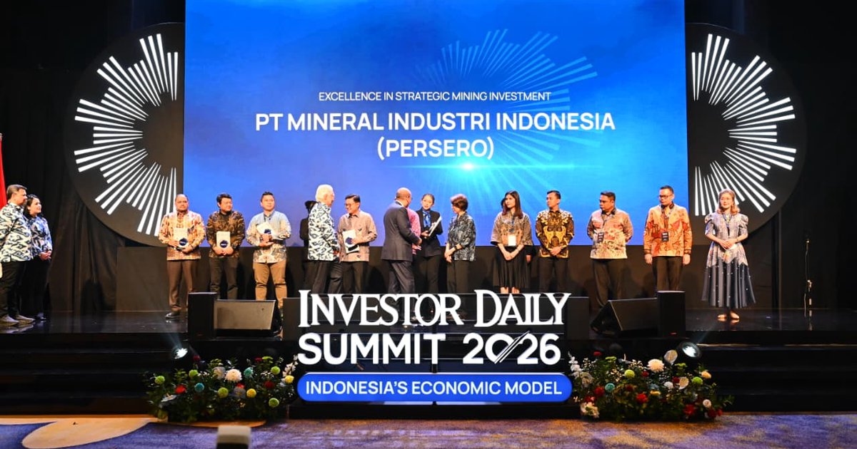 Investasi MIND ID Diganjar Penghargaan di Investor Daily Summit 2026
