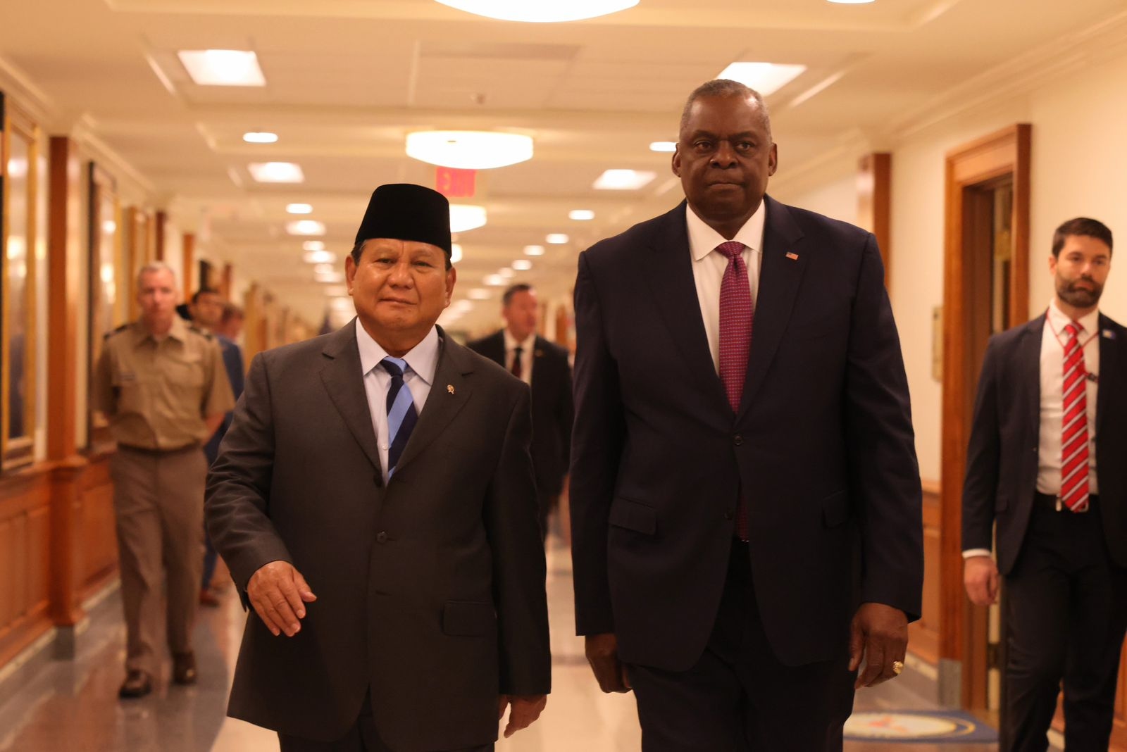 Prabowo Bertemu Menhan AS, Perkuat Kerja Sama Strategis