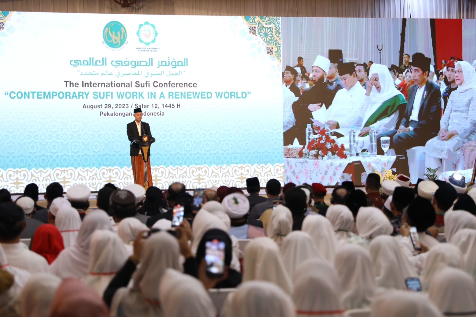 Muktamar Sufi Internasional 2023, Ganjar Bicara Pendidikan-Perekonomian Sebagai Benteng Cegah Radikalisme