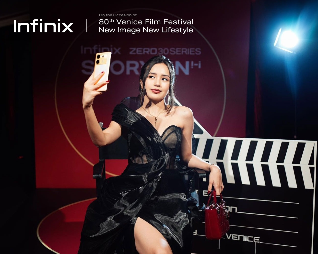 Bersama Infinix, Beby Tsabina Tampil Mempesona Di Red Carpet VIFF 2023