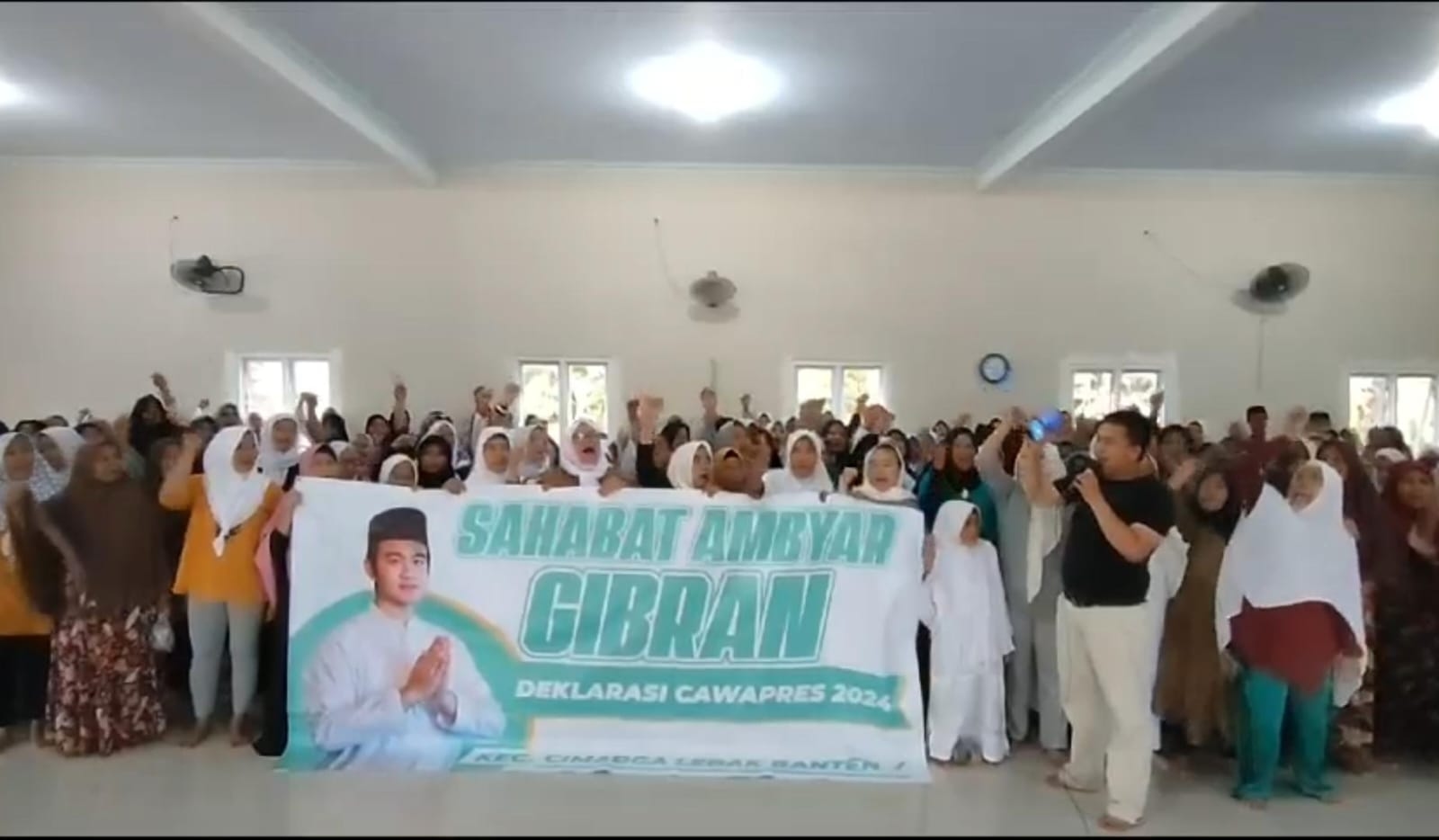 Masyarakt Lebak Deklarasi Gibran Cawapres 2024