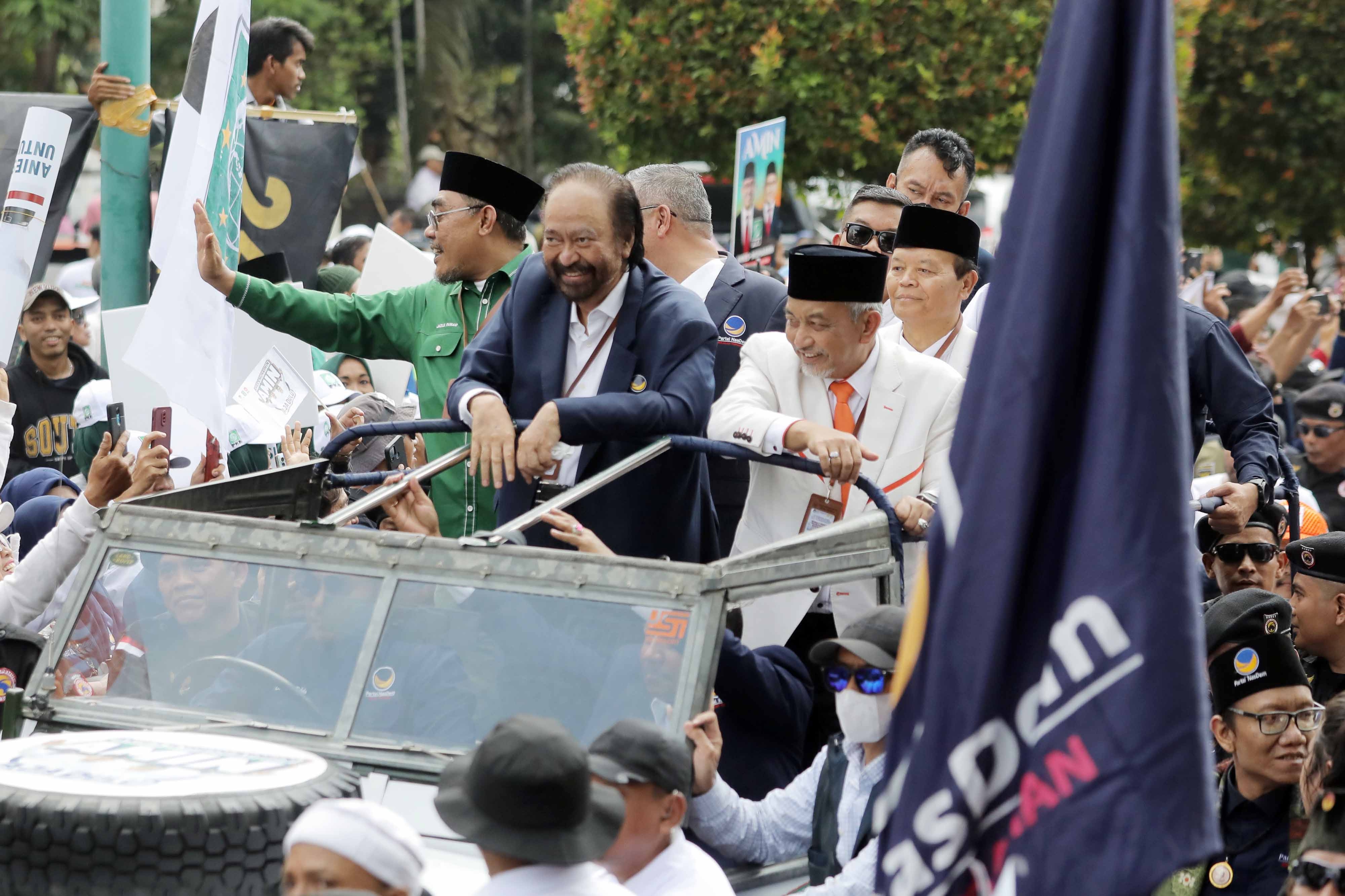 Sibuk, Paloh-Megawati Belum Bahas Peluang Koalisi Putaran Kedua