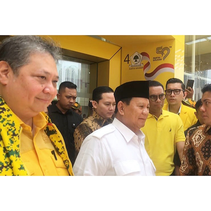 Prabowo Senang Golkar Usung Gibran Jadi Cawapres