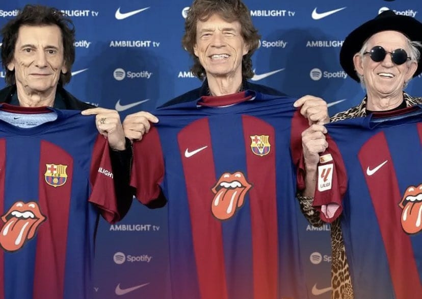 Sambut Madrid Di El Clasico Akhir Pekan Ini, Barcelona Kenakan Jersey Berlogo Rolling Stones