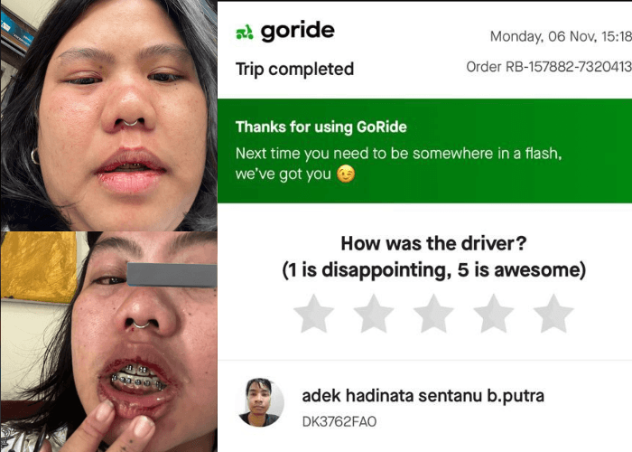 Miris, Pengemudi Ojol Di Bali Tonjok Dan Ancam Bunuh Penumpang Wanita