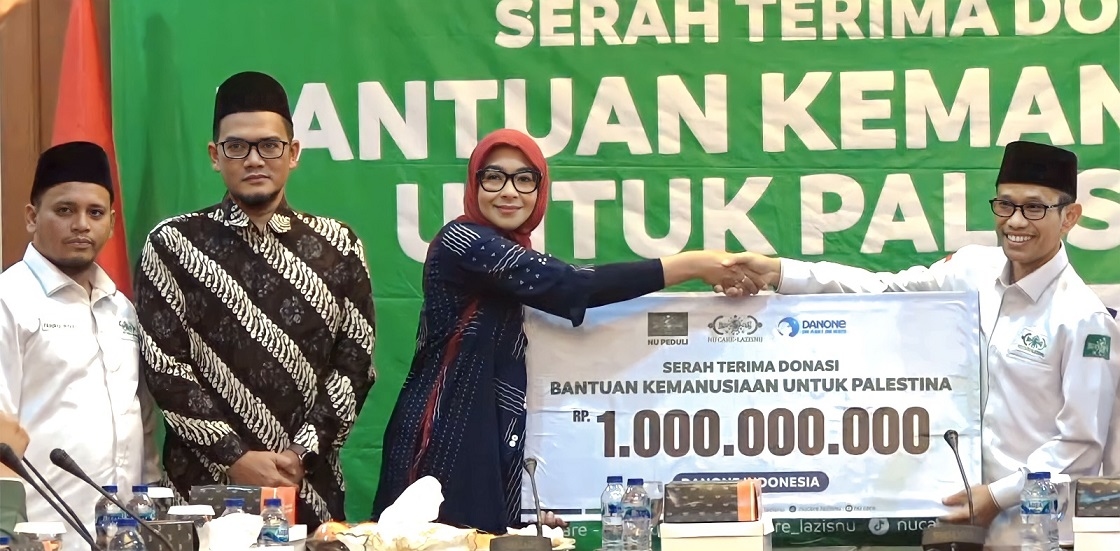 Lazisnu Salurkan Bantuan Danone Indonesia Untuk Palestina