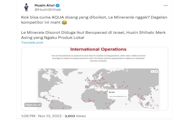 Le Minerale Disebut Bukan Merek Indonesia, Apakah Air Mineral Dalam Kemasan Itu Produk Israel?