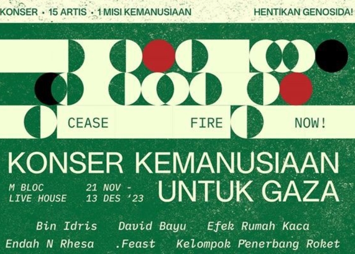 16 Musisi Gelar Konser Kemanusiaan Untuk Gaza, Cek Jadwal, Harga Tiket Dan Rundownnya