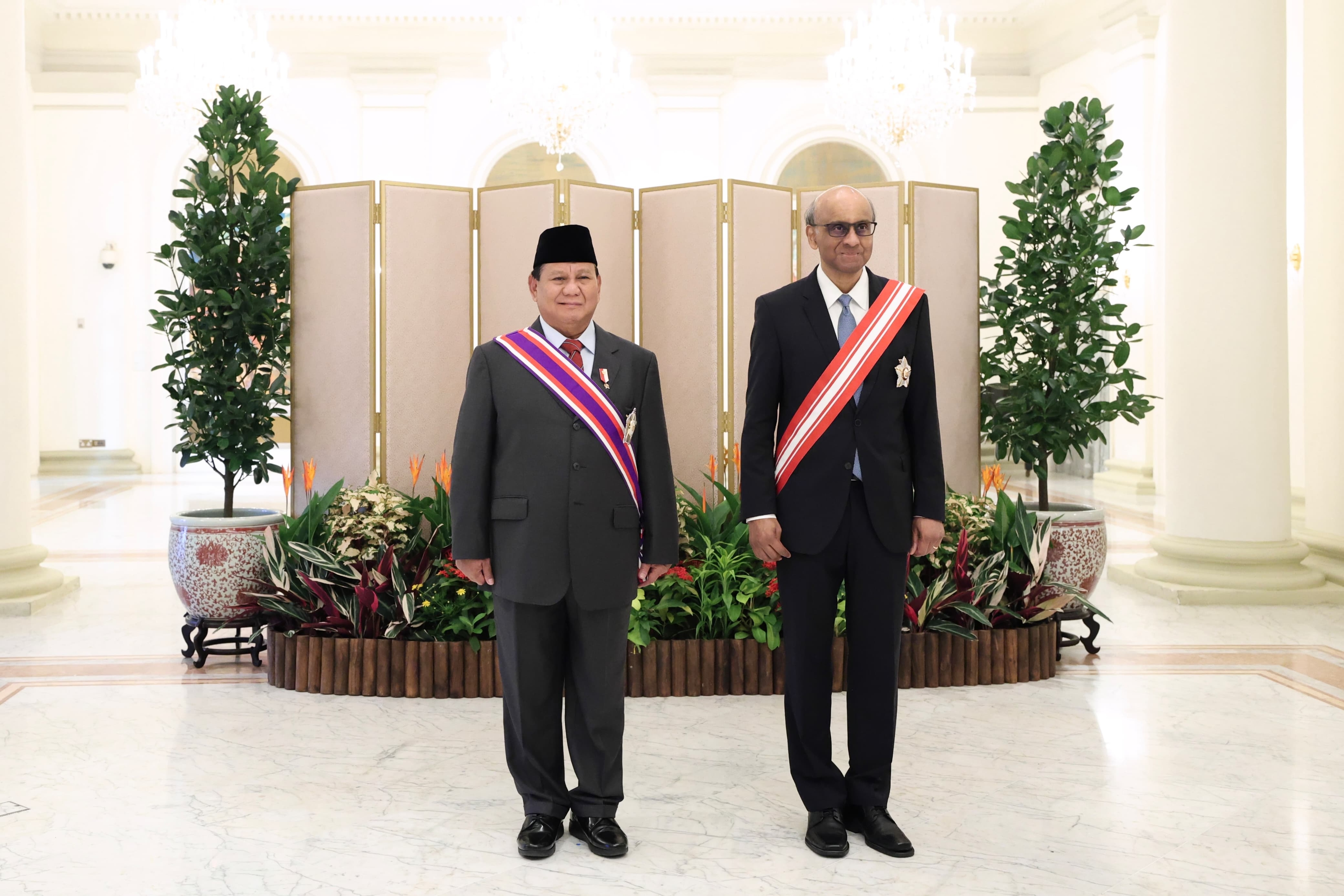 Prabowo Terima Penghargaan Militer Tertinggi dari Pemerintah Singapura, Darjah Utama Bakti Cemerlang