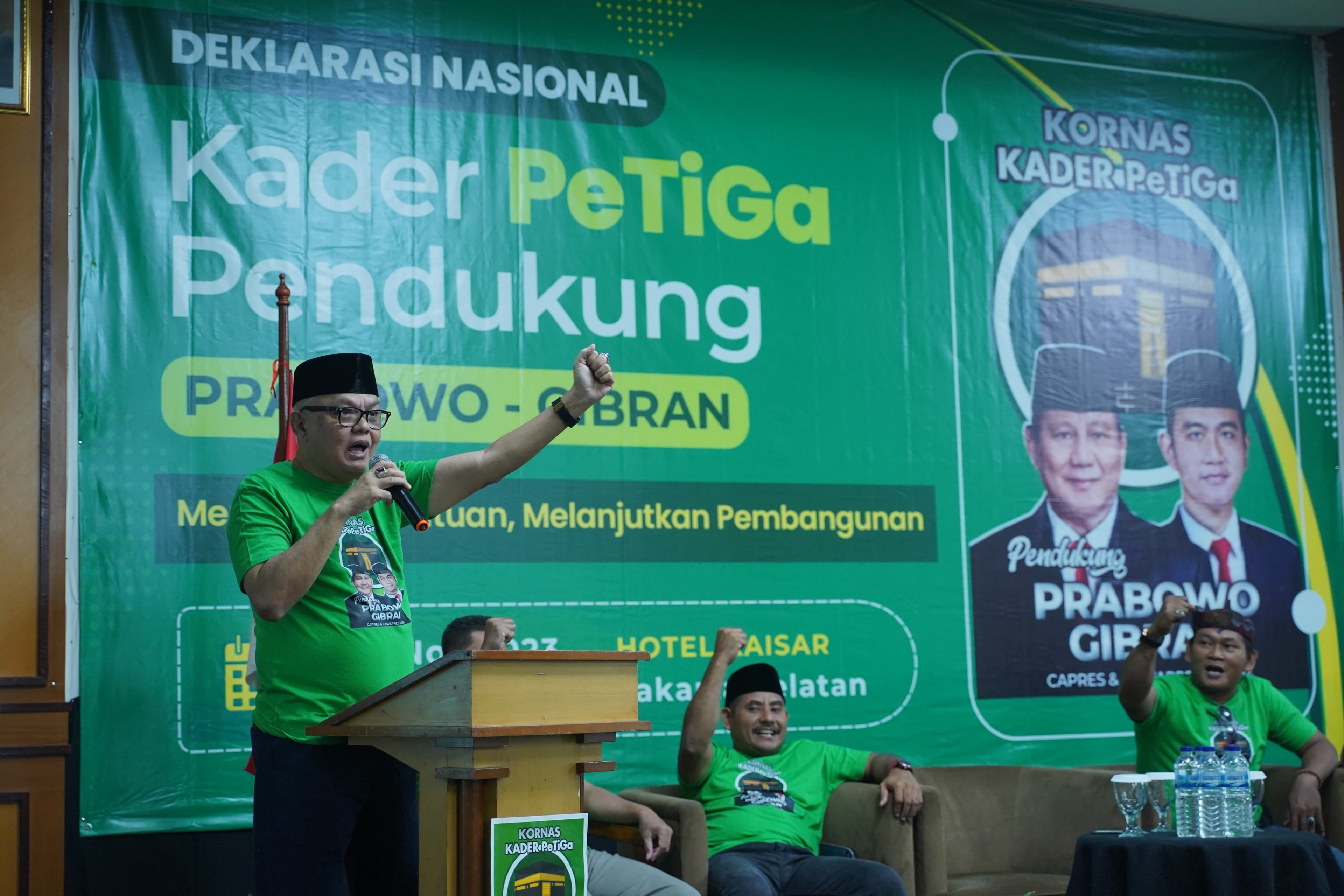 Kornas Kader PeTiGa Deklarasi Dukung Prabowo-Gibran, Kesamaan Visi Misi Jadi Alasan