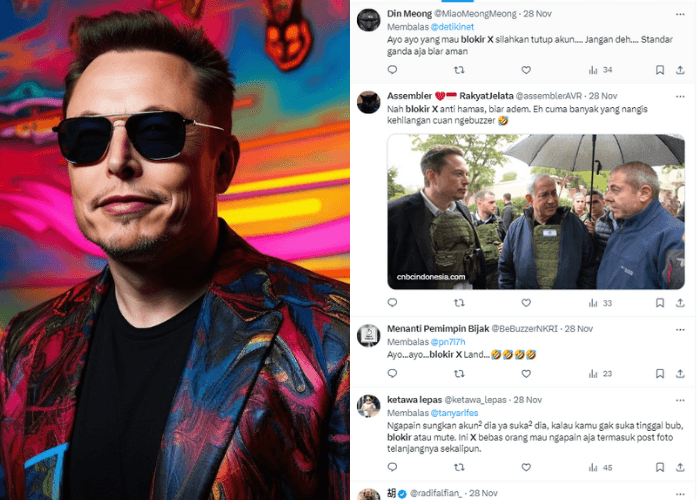 Gegara Elon Musk Dukung Israel, Netizen Indonesia Ramai-ramai Suarakan Blokir X Di Medsos