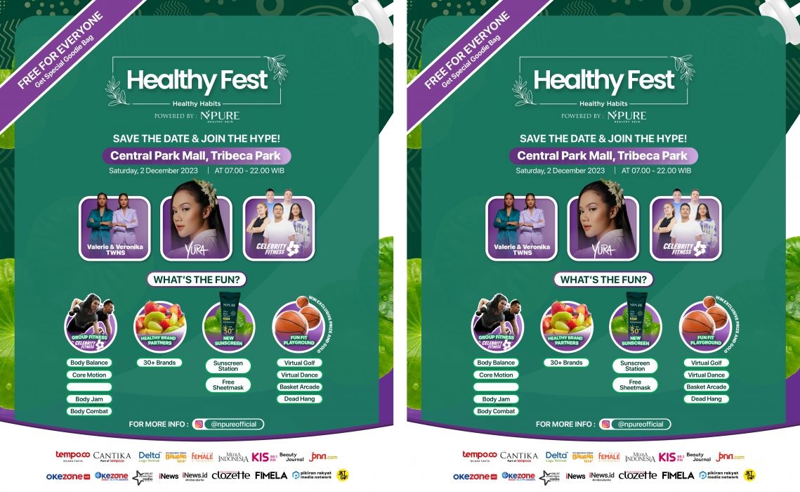 Healthy Fest Jadi Festival Kesehatan Terbesar yang Diadakan Brand NPURE