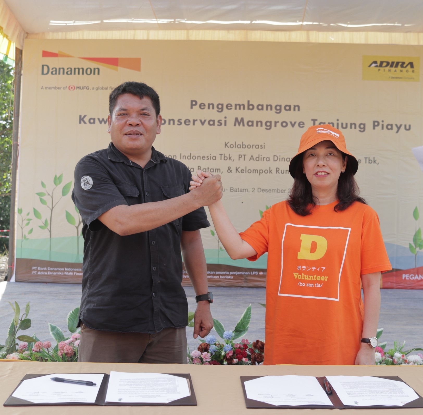 Danamon dan Adira Finance Kerja Sama Konservasi Mangrove Tanjung Piayu