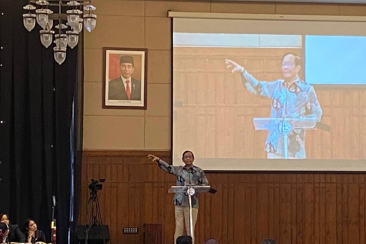 Hadiri Acara PGI, Mahfud: Jangan Termakan Hoaks Pemecah Belah di Masa Pemilu