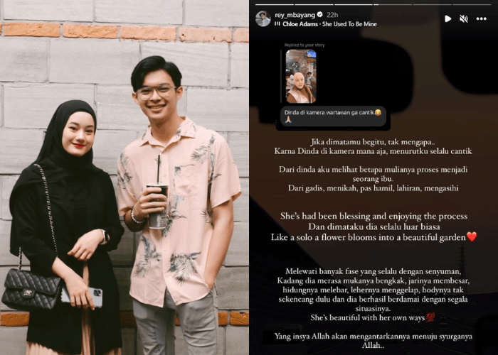 Dinda Hauw Disebut Tak Cantik di Kamera Wartawan, Rey Mbayang Beri Jawaban Romantis, Netizen Auto Baper!