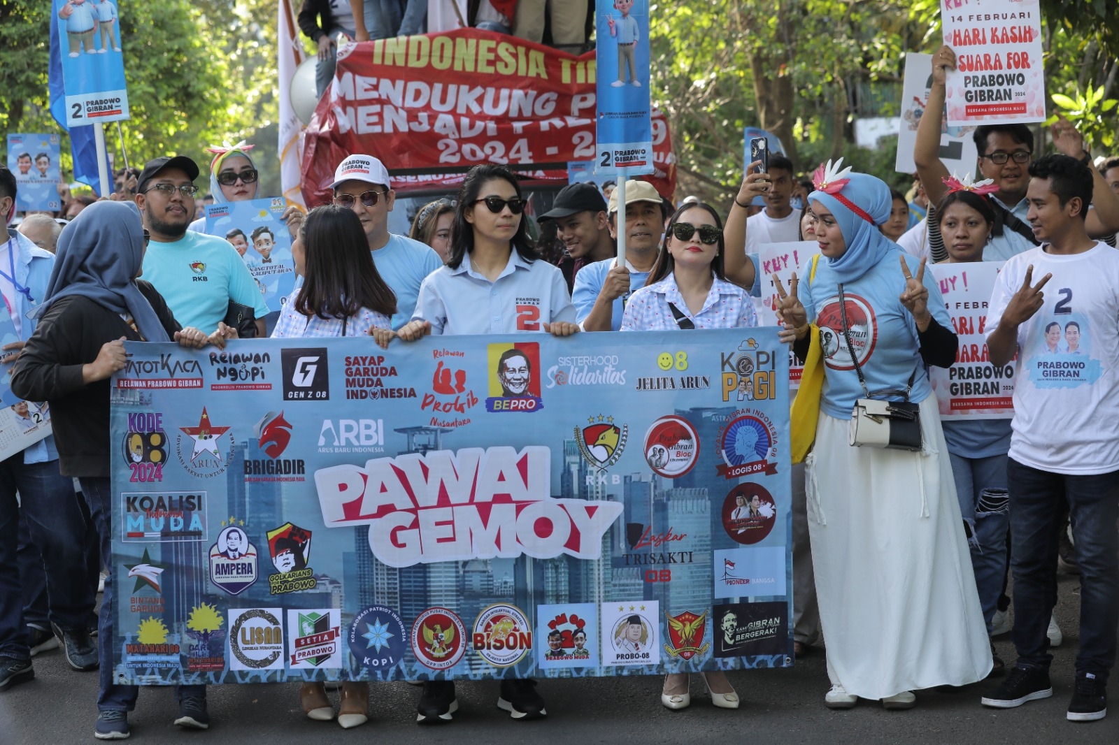 Milenial dan Gen Z Gelar Pawai Gemoy Dukung Prabowo-Gibran