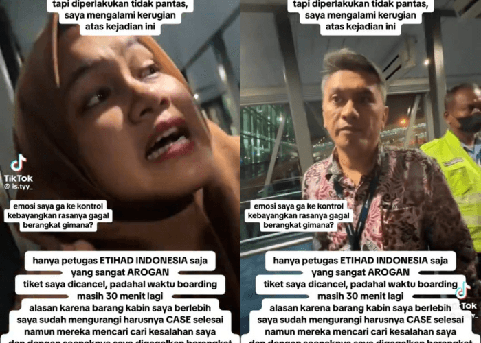 Petugas Etihad Indonesia Diduga Perlakukan Kasar Penumpang Wanita Hingga Nangis Histeris