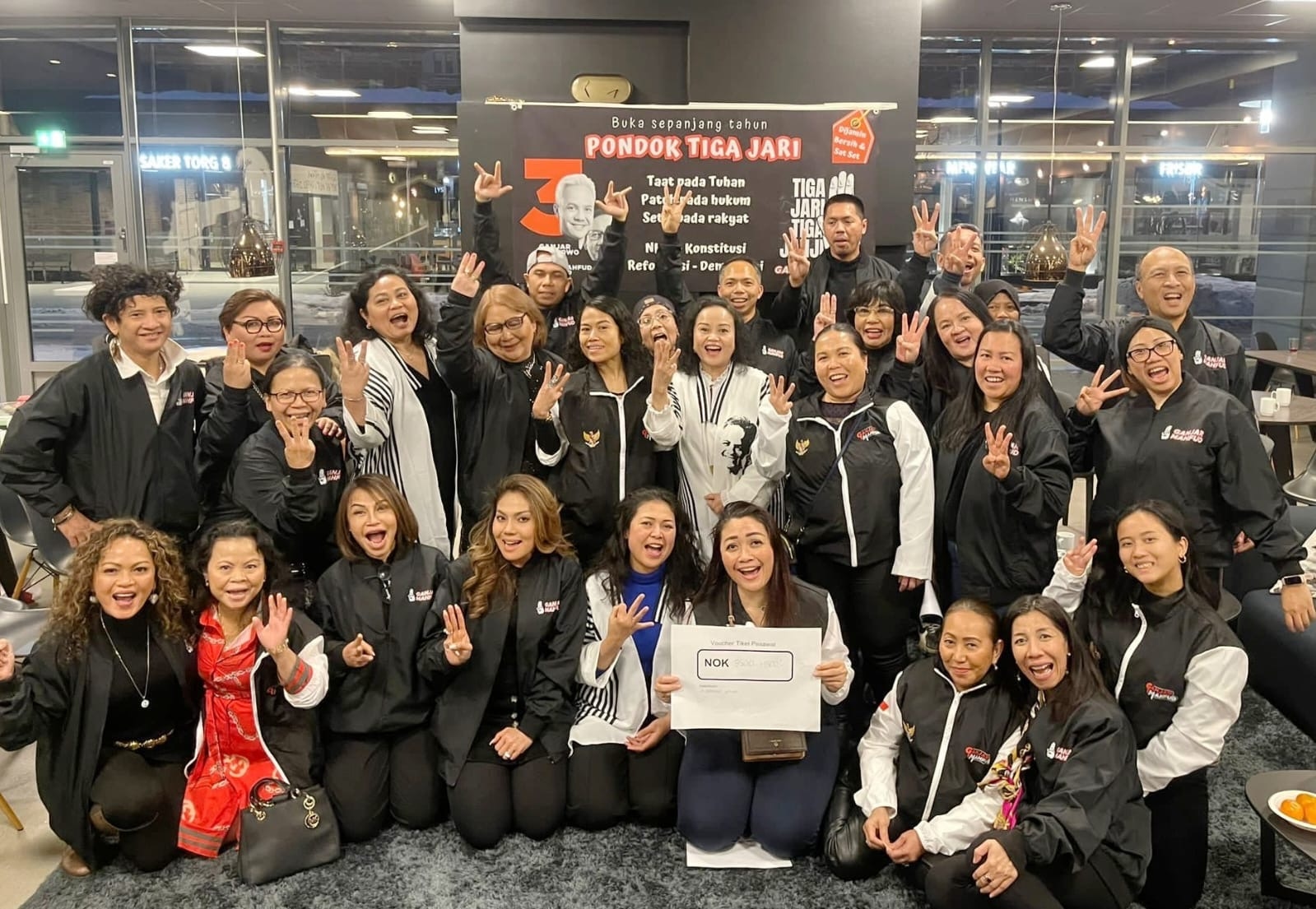 Touring Tiga Jari Hadir di Norwegia untuk Dukung Ganjar-Mahfud