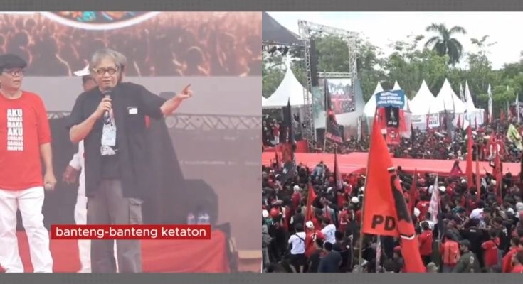 Kaget! Pantun Butet PDIP Umpat Jokowi Dengan Kritik Pedas dan Kata Hewan di Kampanye Akbar Ganjar Pranowo