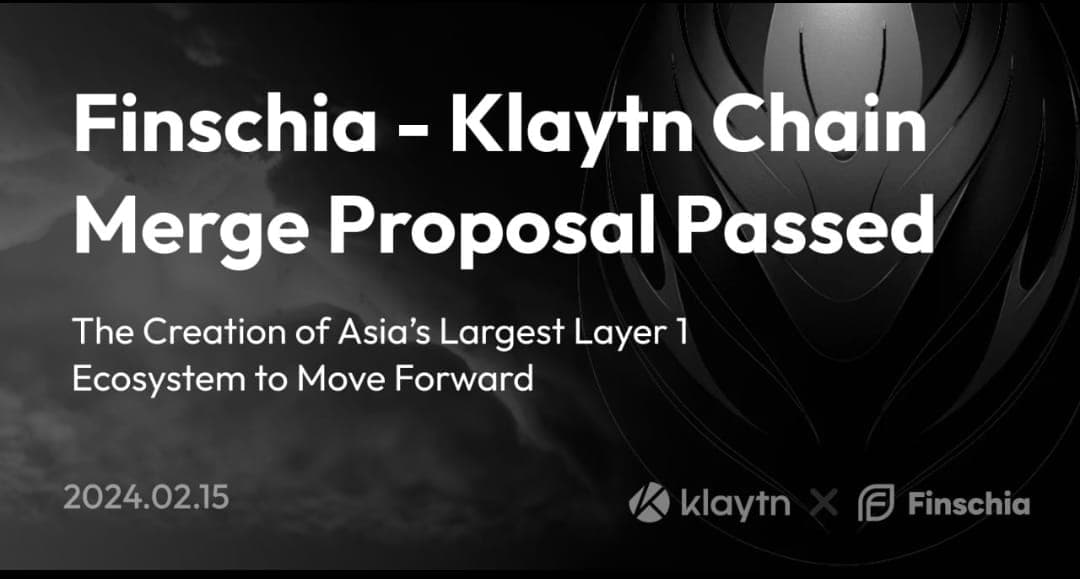 Proposal Merger Finschia dan Klaytn Disetujui, Ekosistem Web3 Terbesar di Asia Segera Hadir