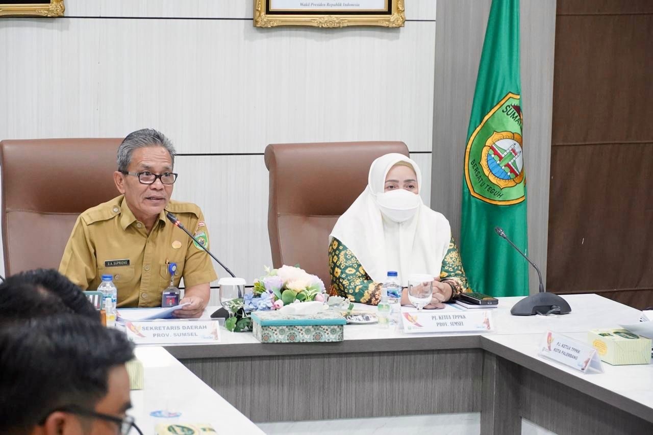 Pj Ketua TP PKK Tyas Fatoni Pimpin Rapat Finalisasi Agenda Kunker Ketum TP PKK Pusat Tri Tito Karnavian ke Sumsel