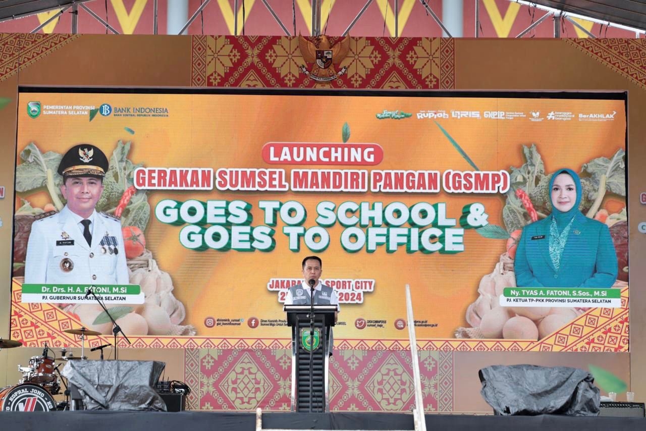 Masifkan Upaya Pengendalian Inflasi, Pj Gubernur Sumsel Agus Fatoni Launching GSMP Goes to School and Office