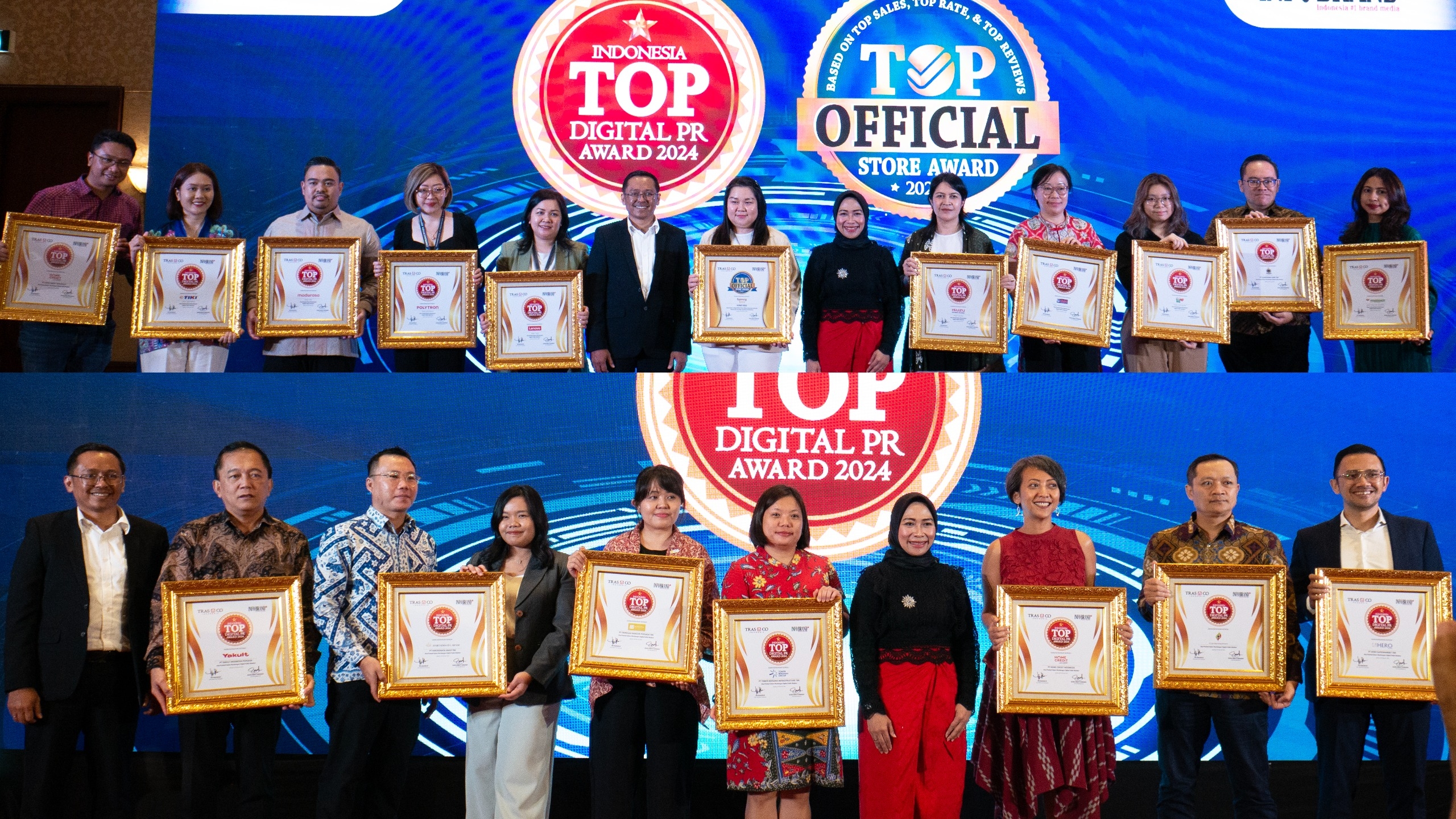Jajaran Peraih Penghargaan Top Digital PR dan Top Official Store Award 2024