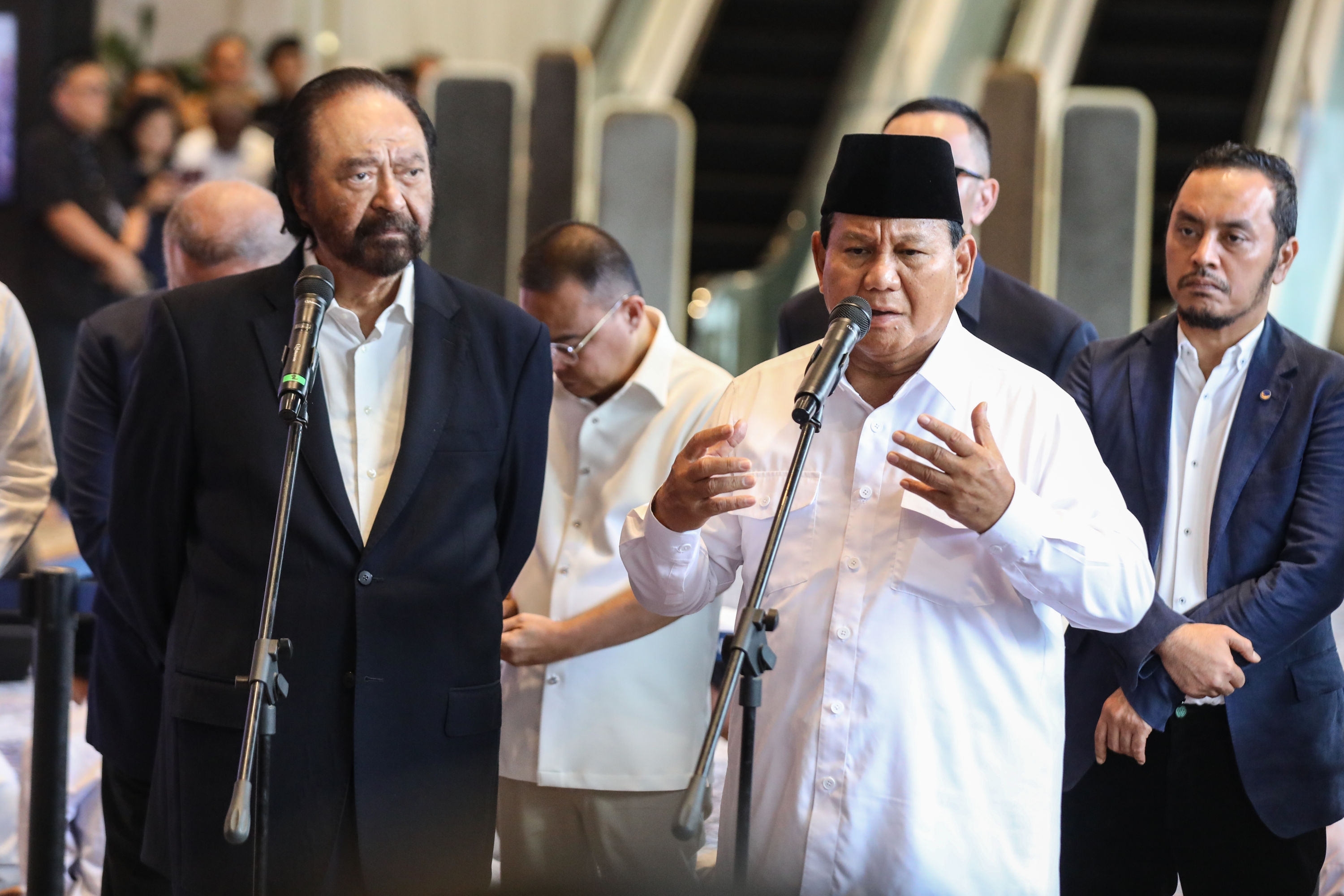 Temui Surya Paloh, Prabowo Akui Ajak NasDem Gabung Pemerintahan