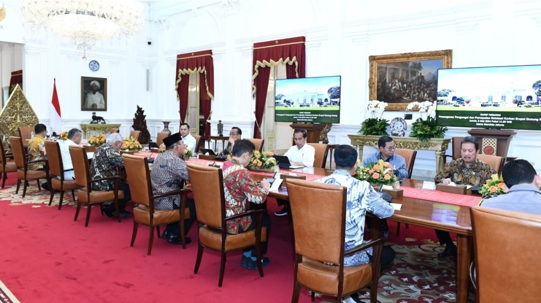 Erupsi Gunung Ruang, Jokowi Perintahkan Relokasi Pemukiman Dipercepat