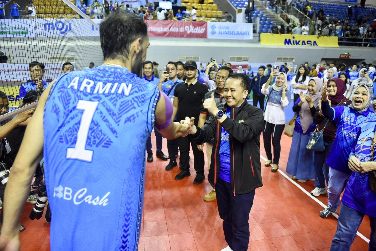 Agus Fatoni Apresiasi Kemenangan Tim Voli Putra BSB pada Laga Ketiga Putaran Pertama Proliga 2024 Seri Palembang