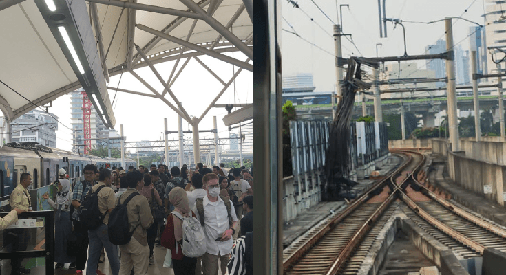 VIRAL Kronologi Crane Jatuh di Lintasan Rel MRT Jakarta Depan Kantor Kejagung, Operasional Dihentikan Sementara!