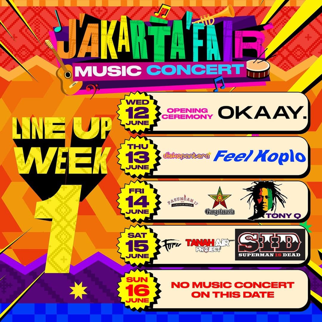 Jadwal Konser Musik di PRJ 2024 Lengkap, Ada Fiersa Besari Hingga SLANK