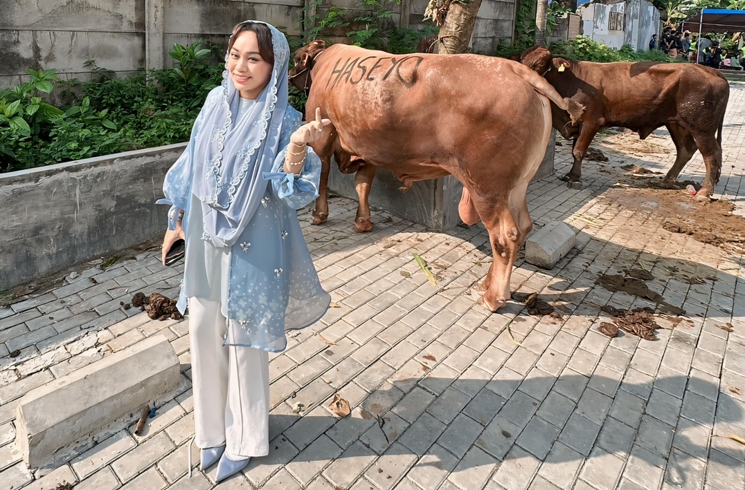 Anyeong dan Haseyo, 2 Sapi Kurban dari Zita Anjani