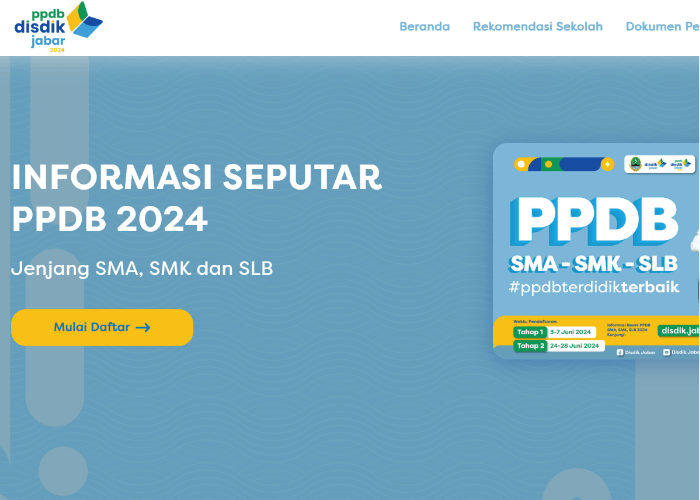 PPDB Jabar 2024 Tahap 2 Resmi Dibuka Hari Ini, Berikut Cara Daftar dan Persyaratannya