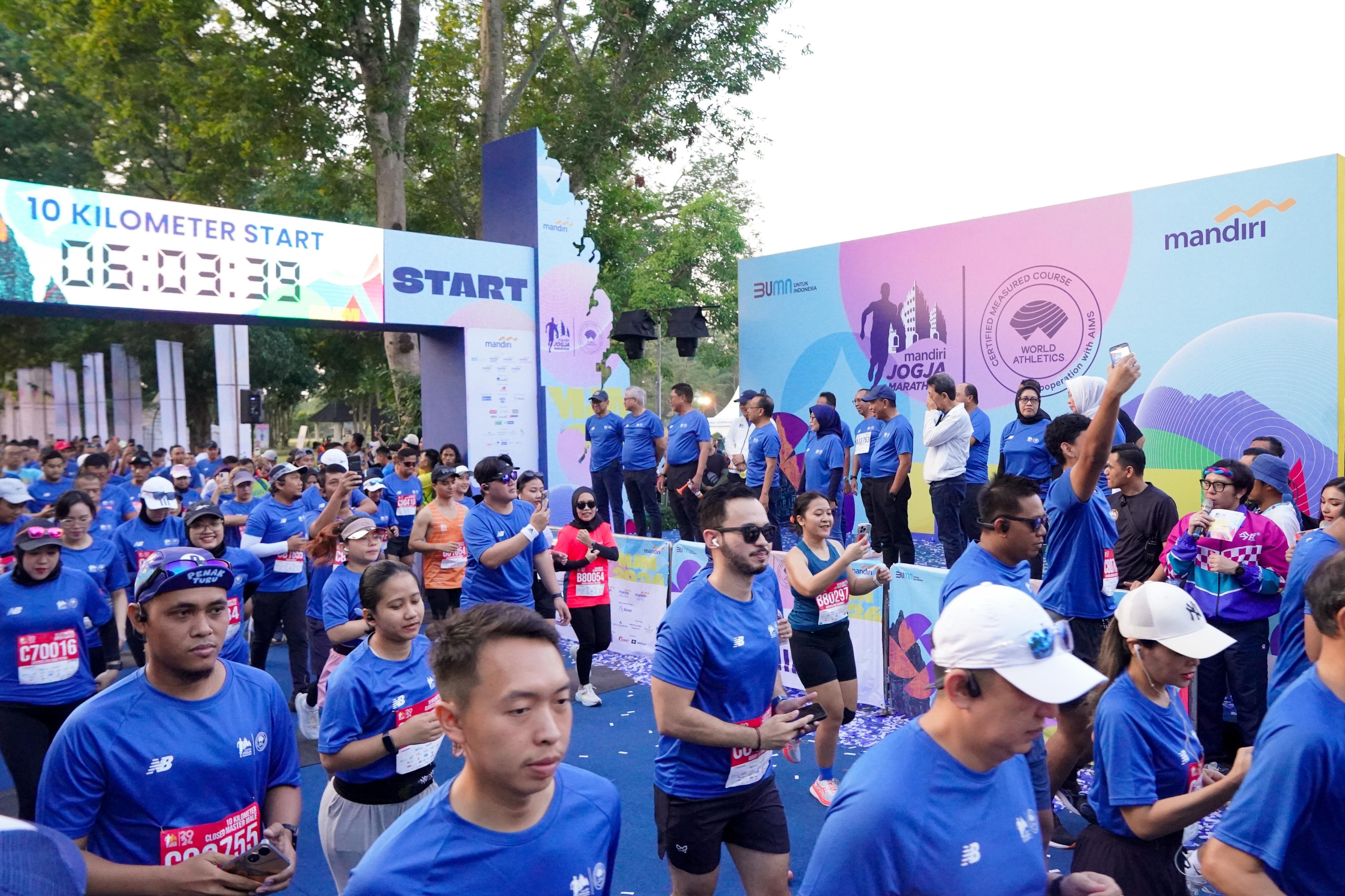 Marathon Impian! Bank Mandiri Sukses Gelar MJM 2024 dengan Rute Eksotis