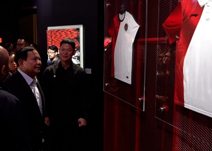 Prabowo Apresiasi Jersey Timnas Indonesia untuk Olimpiade 2024, Karya Didit Hediprasetyo