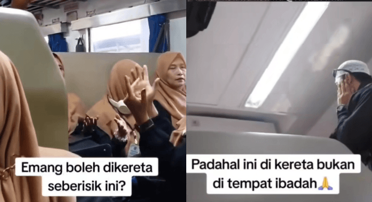 VIRAL Gerombolan Ibu-ibu Nyanyi di Gerbong Kereta Api Bikin Penumpang Lain Tidak Nyaman, Ini Respons dari KAI!