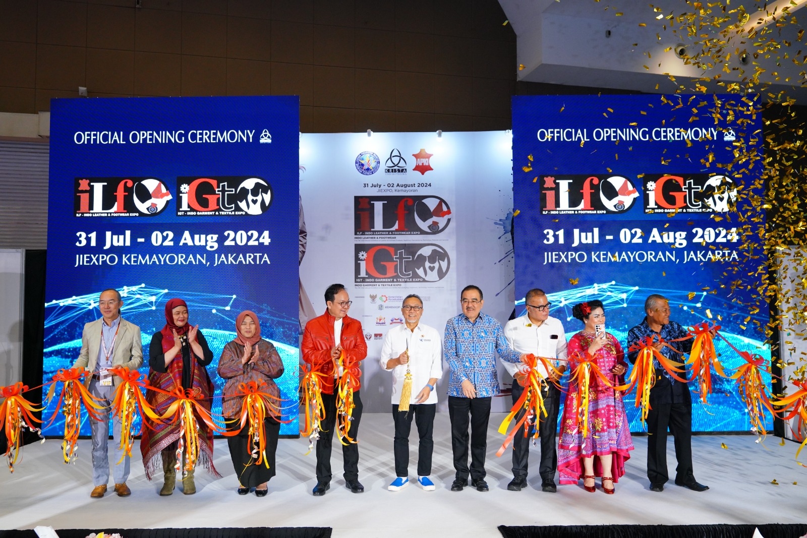 Mendag Zulkifli Hasan Resmikan Pameran Indo Leather & Footwear 2024