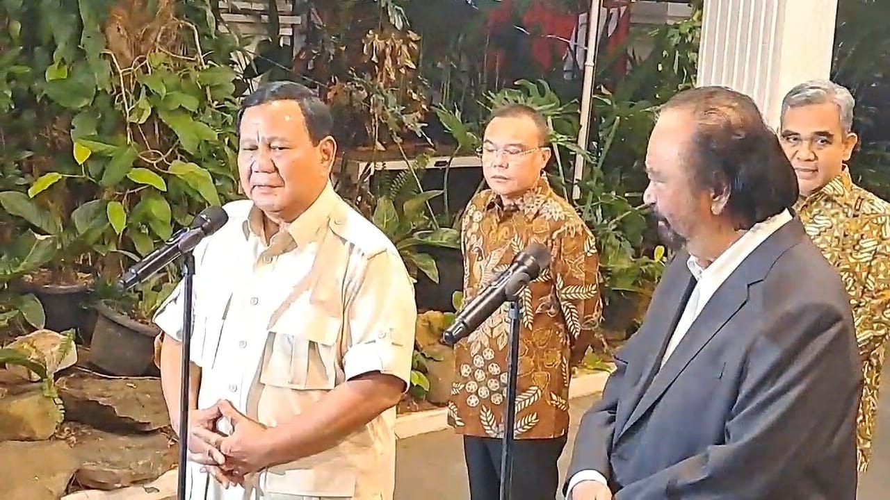 Dikunjungi Surya Paloh, Prabowo Sambut Baik Kesiapan NasDem untuk Bergabung