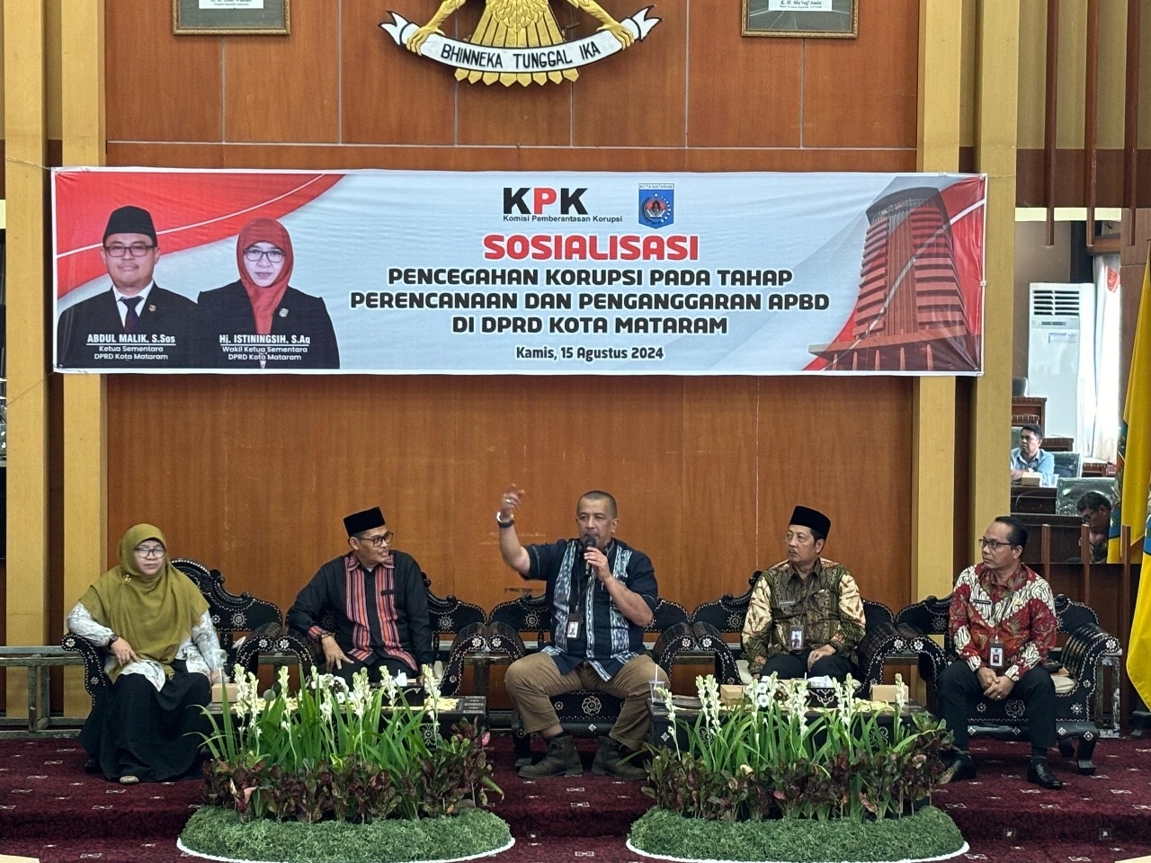 KPK Ingatkan DPRD Kota Mataram Tak Sisipkan Pokir di APBD